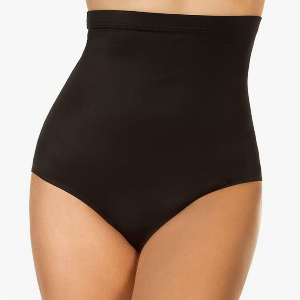 Slimming Control Ultra High Waist Bikini Bottom - Dreamsuit Miracle Brands Black